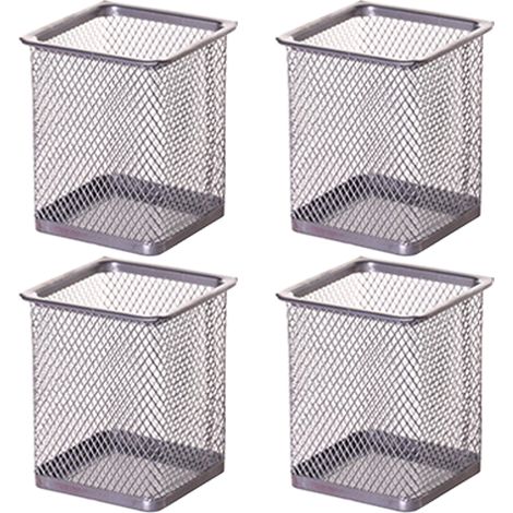 Porte-stylo en métal, porte-stylo rond, organiseur de bureau