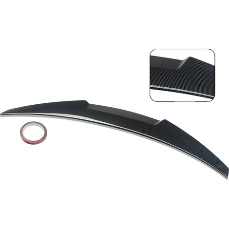 Spoiler trasero para maletero, estilo M4, fácil instalación, aspecto de fibra de carbono. (1/2)
