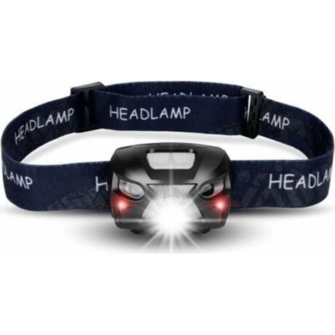 LED-Stirnlampe, IP65 wasserdicht, USB-aufladbar, Projektor-Taschenlampe, 4 Outdoor-Modi (1/3)