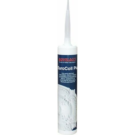 Collante per polistirolo 'BOVELACCI Eurocoll Plus' pasta bianca – CARTUCCIA da 450g. (1/2)