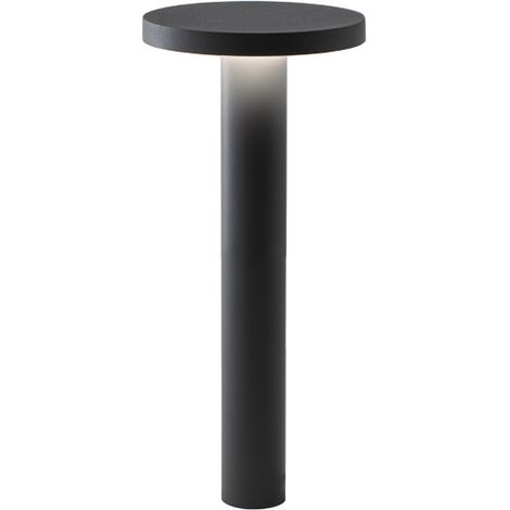 TIBERIO Borne Led 10W 82° IP65 3000K 20D 45cm en aluminium finition Anthracite - Eclairage extérieur professionnel pour jardins (1/4)