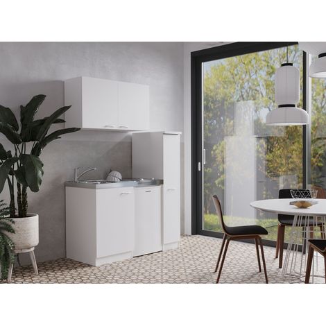 Cuisine Mini-cuisine Single Kitchenette Blanc Levin 130 cm Respekta