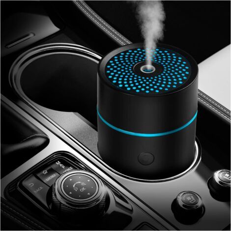 Diffuseur de parfum pour voiture, désodorisant, mini humidificateur à ultrasons alimenté par USB pour véhicule (1/4)