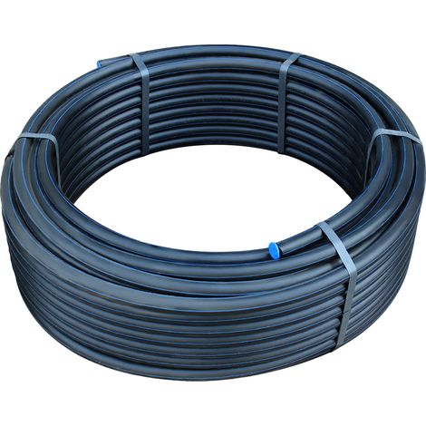 Tube PEHD bande bleue eau potable 50m – PN12.5 – Ø32 x 3,0 mm – Résistant à la corrosion et aux produits chimiques – Jano