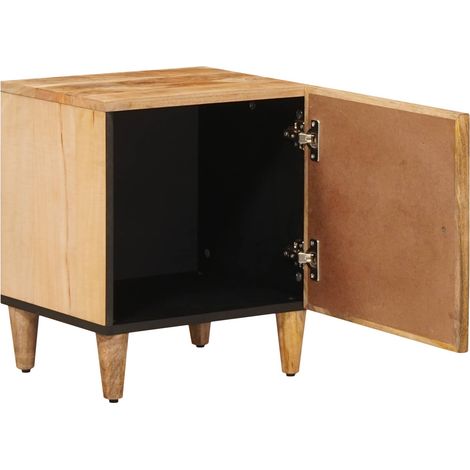 Maison Exclusive - Comodino Marrone 40 x 33,5 x 46 cm Legno di mango massello (1/5)