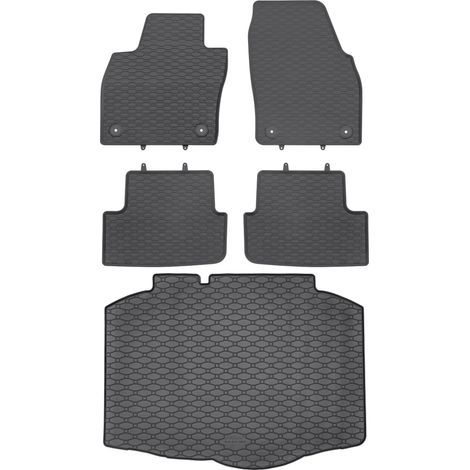 Juego de alfombrillas de goma para coche y alfombrilla para maletero para Seat Ibiza V Hatchback desde junio de 2017.