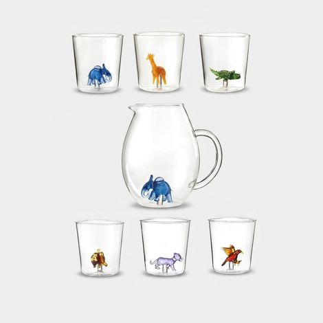 Set de verres et carafe en verre Made in Italy Savana Family Mix 10 (1/3)
