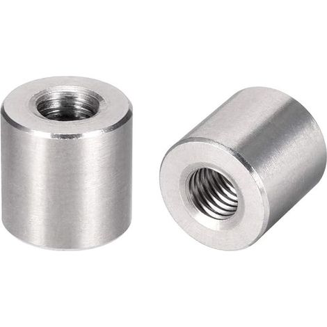 Écrou Accouplement Couplage Manchon Filet M10x20mm Hauteur Rond Connecteur Goujon Acier Inox 304 Paquet de 5 (1/3)
