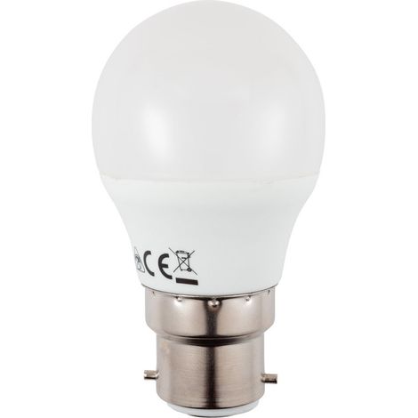 Litecraft Light Bulb B22 Bayonet Cap 6 Watt LED Golf Ball Fitting - Warm White
