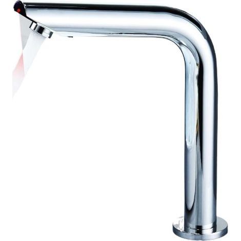 Robinet de cuisine Robinet de lavabo à capteur monté sur pont chromé, mitigeur d'eau gonflé automatiquement, robinets d'évier hauts ELS8870(Tall hot cold) (1/5)