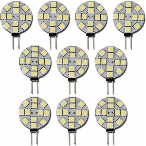 Ampoule LED G4 - MICH - 10 pièces - Blanc froid 6000K - Remplacement 20W - Non dimmable - DC 12V - 120 lumens (1/4)