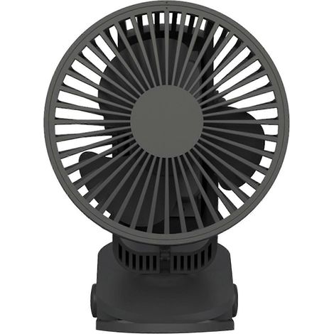 Ventilateur de plafond miniature 4400 mAh, 16,5 cm, avec pince USB, pour homme et femme. (1/5)
