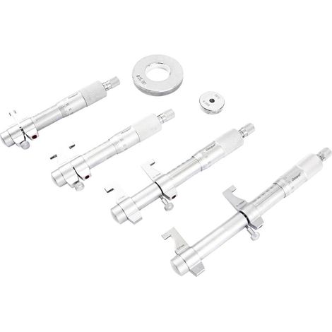 Dasqua 4911-8125 Kit micrometro interno con scala di controllo 5 - 100 mm Lettura: 0.01 mm (1/3)