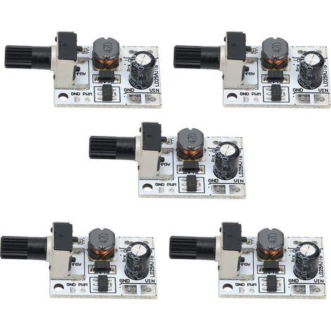 Lot de 5 variateurs de lumière LED à luminosité réglable DC 6-24V 20W avec contrôleur PWM (1/5)