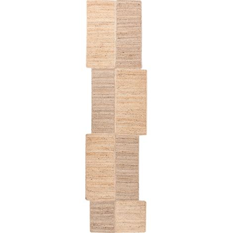 Teppich SANGLI Beige 80 x 300 cm Jute
