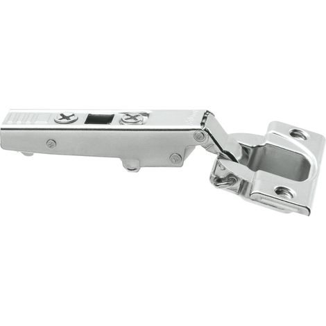 Charnière 110° pour porte en applique - BLUM - A visser - Applique - Sans ressort - K11 - Nickelé