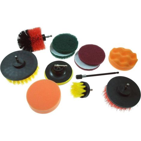 Jeu de Brosses Nylon 12x - 1 4 2 2 2 1, Hex Shank - Polyvalent et Efficace - Efficace et robuste - Beast (1/3)