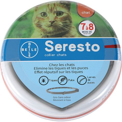 Collier répulsif pour animaux de compagnie de 38 cm, collier de chat réglable, collier anti-puces, réglable