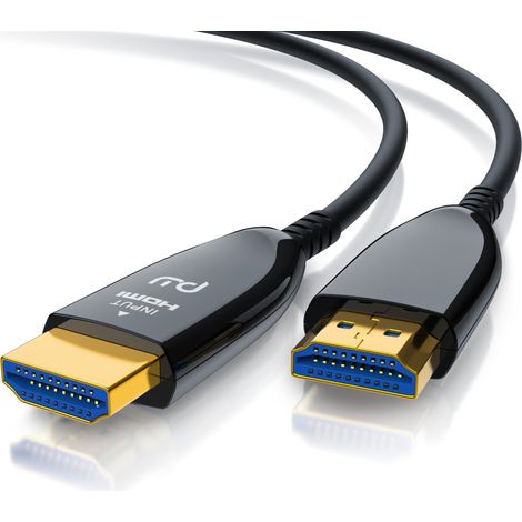 Primewire - HDMI Kabel 2.1 Glasfaser, 8K 120Hz, 4k 240Hz, optisches Kabel, HDR10+ 3D eARC CEC, HDCP 2.3 HDMI Kabel Ultra High Speed, Glasfaserkabel - 15m (1/5)