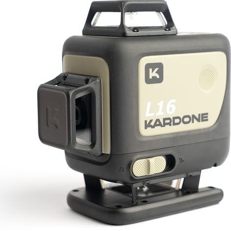 Niveau laser 4 lignes vertes 360° L16360G – Visibilité jusqu'à 30m – Auto-nivellement – Indice IP54 – 2 batteries 2600mAh