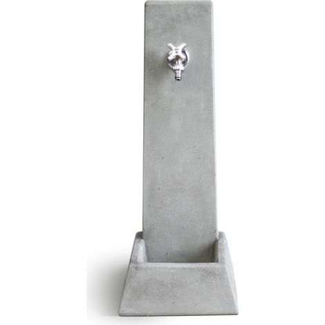 fontana da giardino vedovella "malmo" grigio, 27,5x35,5x77 cm - kam