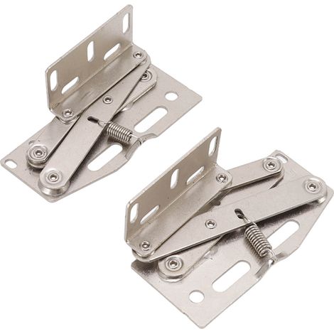 2 Pièces Charnières à Ressort Ciseaux 45° pour Portes de Meuble à Rabattement Vers le Bas, Accessoires de Quincaillerie (1/5)