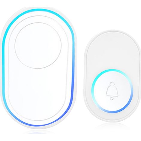 Sonnette connectée WiFi intérieure avec alarme sonore et alarme pour l'entrée de la maison. Compatible avec Tuya 110-240VUS. (1/5)