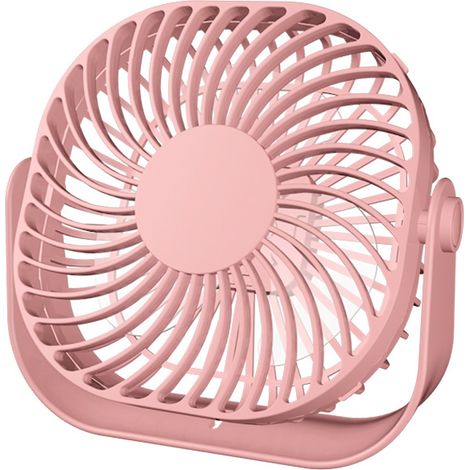 Ventilateur De Bureau USB - 3 Vitesses Réglables - Rotation À 360° - Silencieux - Rechargeable Par Port USB - Pour Bureau Maison Chambre - 1 Pièce (1/5)