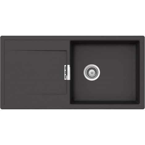 Schock Einbauspüle Cristadur Mono D-100 L A Green Line Dusk DSK Exzenterbedienung (1/3)