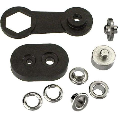 CONNEX - OCCHIOLI OTTONE NICHELATO - 8PZ. - 14,0 MM.