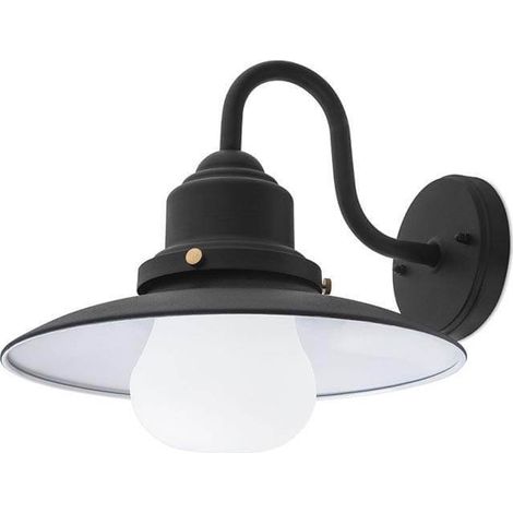 WANDLEUCHTE IP44 AVENUE E27 60 W SCHWARZ (1/4)