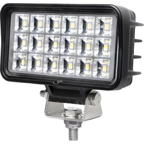 Faro de trabajo rectangular 18 leds, 1500 lm, 9 - 32 v, ip67