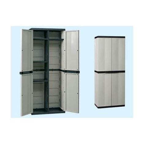 ARMADIO RESINA PORTASCOPE DA ESTERNO CM65x37x165H GIARDINO TERRAZZO BALCONE