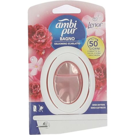 AMBIPUR DEO AMBIENTE BAGNO FRAGRANZA GELSOMINO SCARLATTO SENZA BATTERIE (1/2)