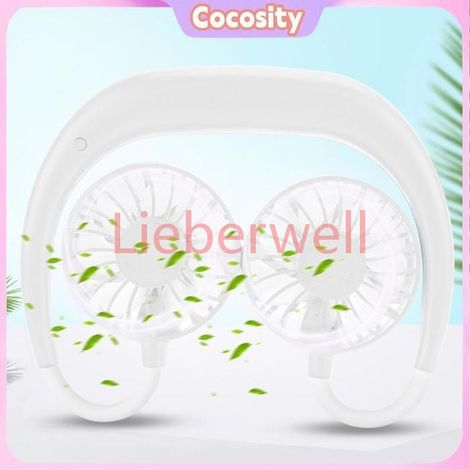 Ventilateur Suspendu au Cou , COCOSITY , ZY,A1 , USB Rechargeable , 3 Vitesses , Blanc (1/4)