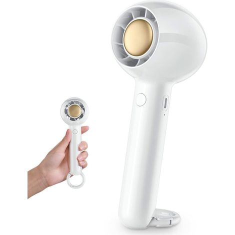 Mini Ventilateur Portable Main, Ventilateur Rechargeable USB Alimenté par Batterie, Petit Ventilateur Bureau, Ventilateur Personnel Silencieux (1/5)