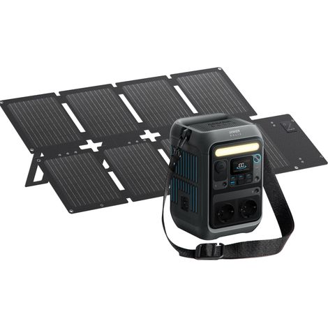 Kit Powerstation Anker SOLIX C300X AC mit Solarpanel 60 W (0% MwSt)
