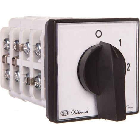 Schalter elektromet 0-1-2 3 Pole 25A IP65