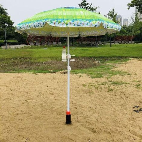 Pied d'ancrage pour parasol de plage, base de support de parapluie, parasol inséré au sol, utilisé pour parasol extérieur (1/4)