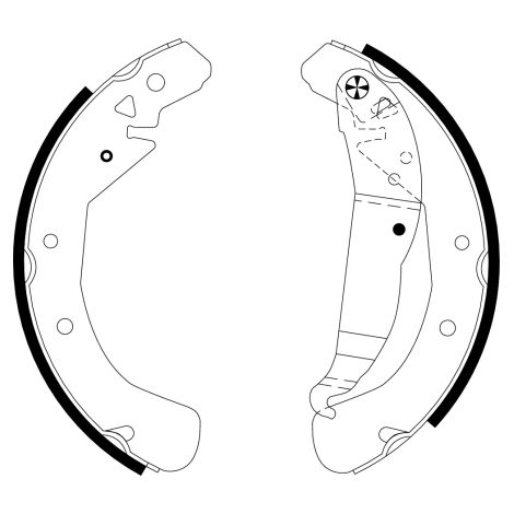 Jeu de mâchoires de frein Textar 91060100 CHEVROLET 1605062 1605064 1605224