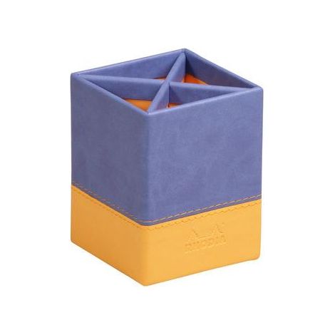 Rhodia 318818C porte crayons et stylos Simili-cuir Bleu, Orange