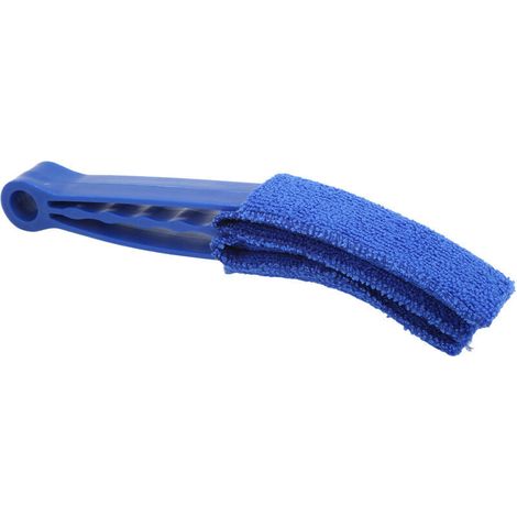 Jeffergarden Dépoussiéreur de ventilation de voiture, chiffon de nettoyage multi-usages en microfibre pour lève-vitres, stores vénitiens, ventilateurs, bleu