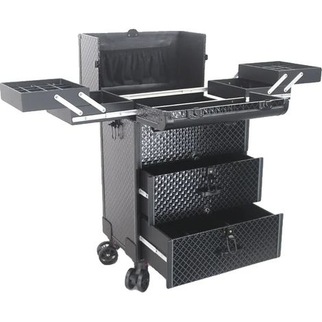 Caja de almacenamiento, plástico resistente, gran capacidad, cubo de agua negro 1 (1/2)