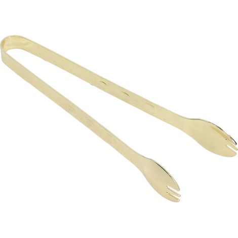 Pince à glaçons en acier inoxydable de qualité alimentaire, antidérapante, plaquée or, pour la cuisine et les aliments courants. (1/5)