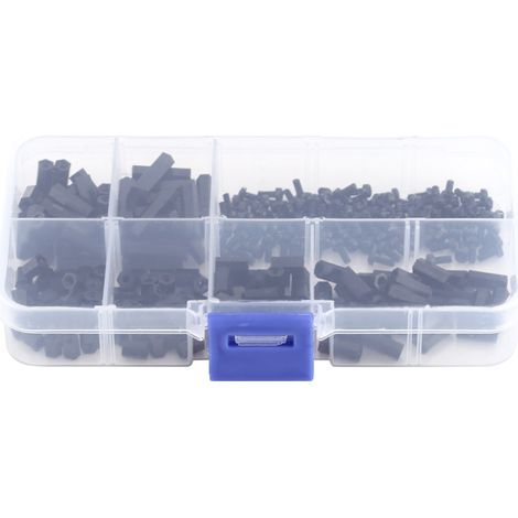 Set mit 250 sechseckigen Nylon-Abstandshaltern M2 (Innengewinde) – Abstandshalter für Leiterplatten, zur Isolierung und Signalblockierung (M2-Innengewinde-Abstandshalter D) (1/5)