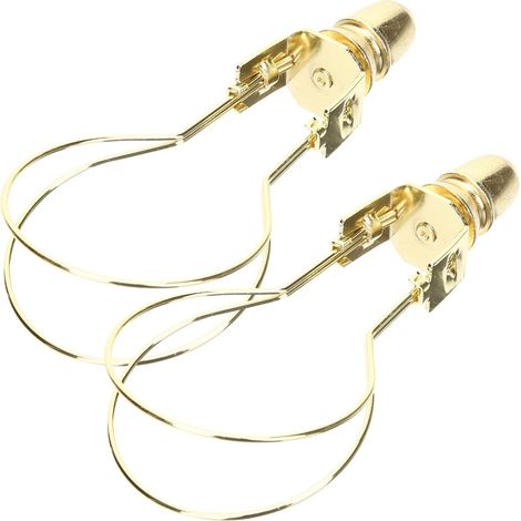 Adaptateur de Pince pour Ampoule et Abat-jour, Or, Lot de 2 (1/5)