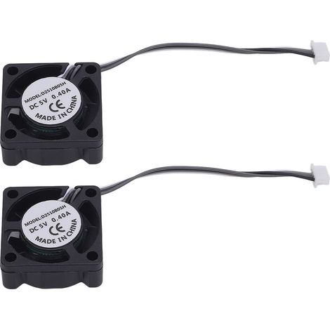 Hotend-Lüfter 18000 U/min DC 5V PWM, Temperaturregelung, Doppelkugellager, Kühlersatz für X1C, 2 Stück (1/5)