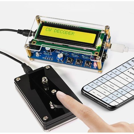 Kit d'entraînement de soudure à code morse à faire soi-même, kit complet de projet de soudure avec composants, PCB et boîtier, parfait pour les amateurs d'électronique et les débutants, version (1/5)