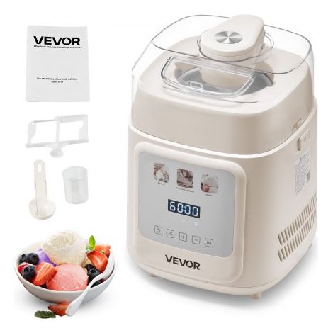 Sorbetière Automatique Verticale de 1 L Turbine à Glace Sorbets (1/5)