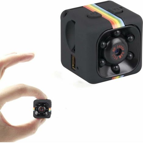 Caméra espion, mini caméra HD DVR 1080P caméra cachée vision nocturne infrarouge, petite caméra de nounou prend en charge la détection de mouvement pour la maison / surveillance / voiture / drone / bu (1/5)